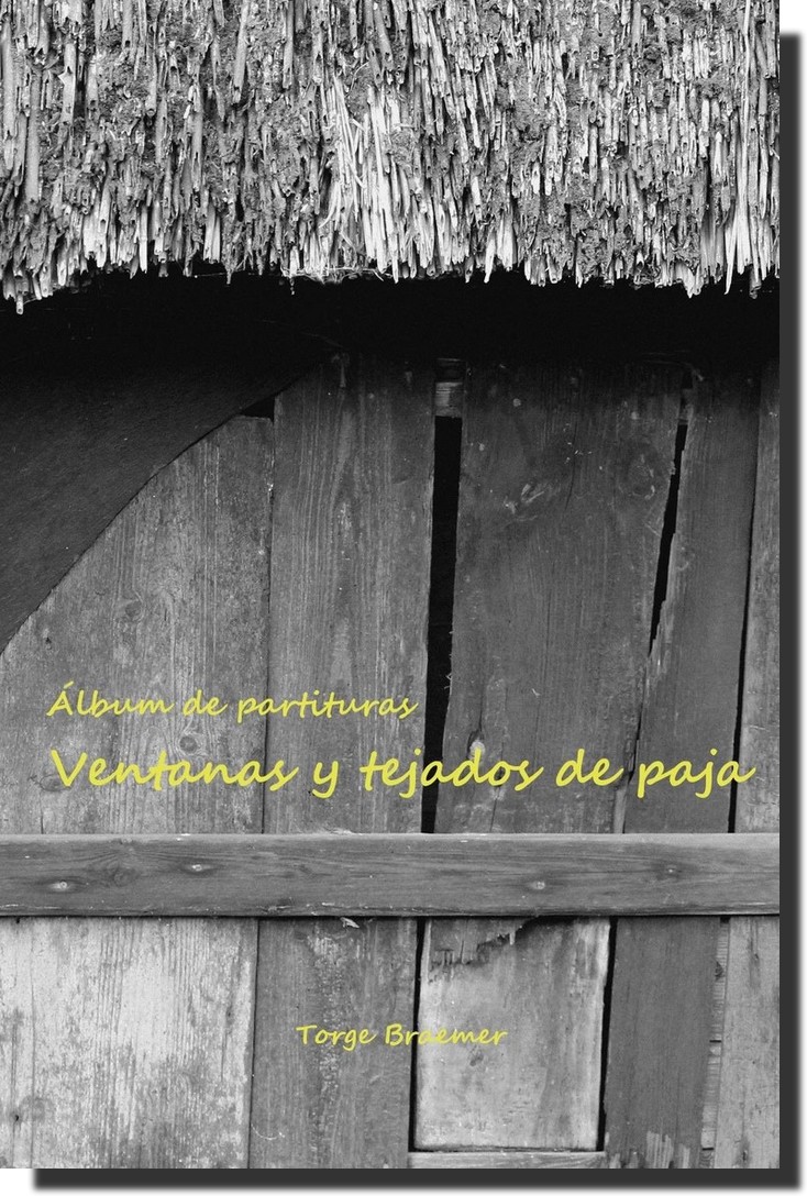 Portada del libro de partituras `Retratos de animales´, arbol con pajaros