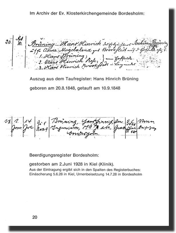 „Tauf- und Beerdigungsregister“