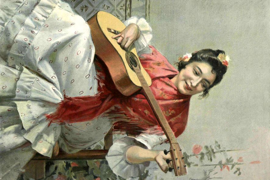 Kunstkarten-Gitarren