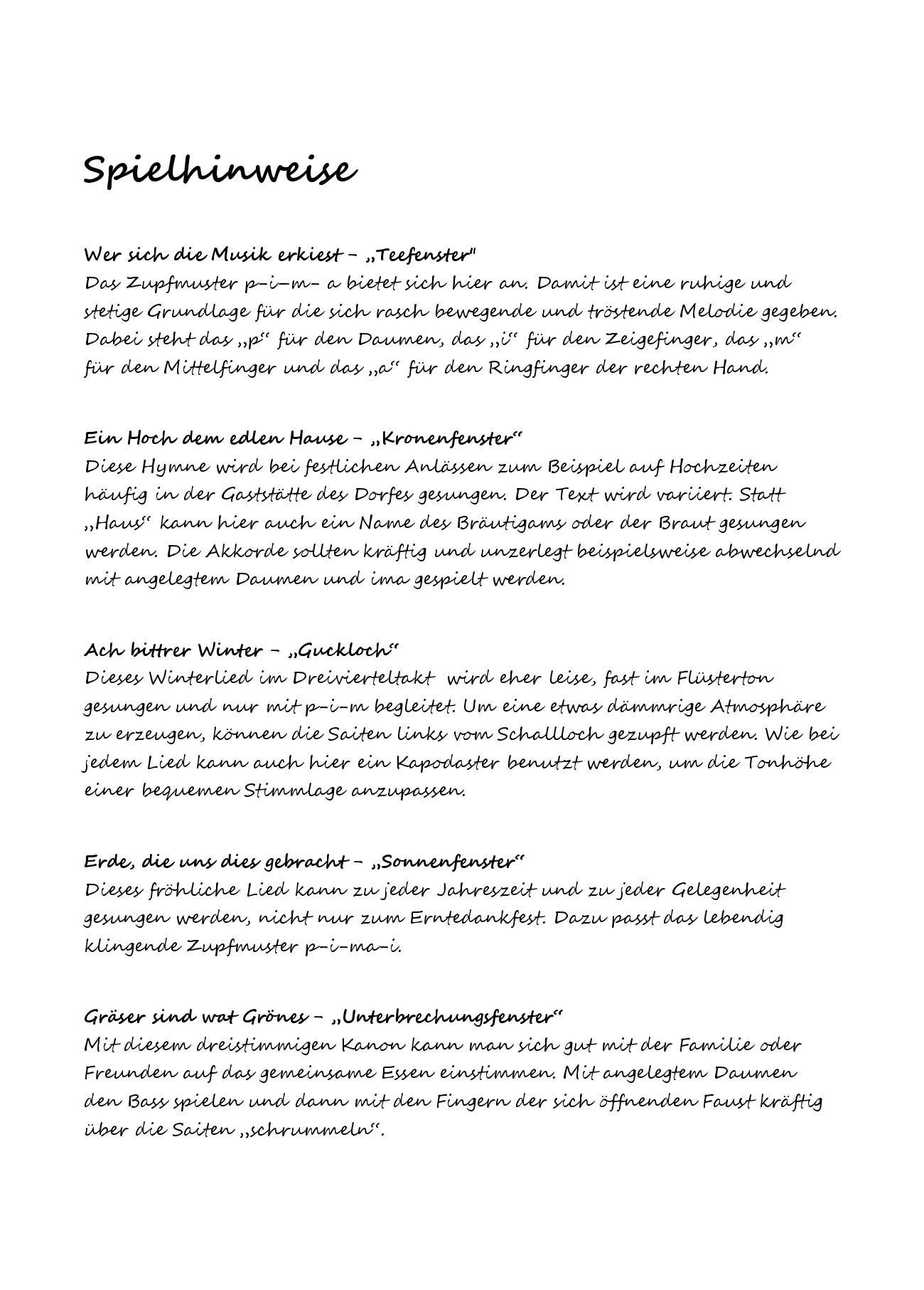 Beispielseite Buch, Text